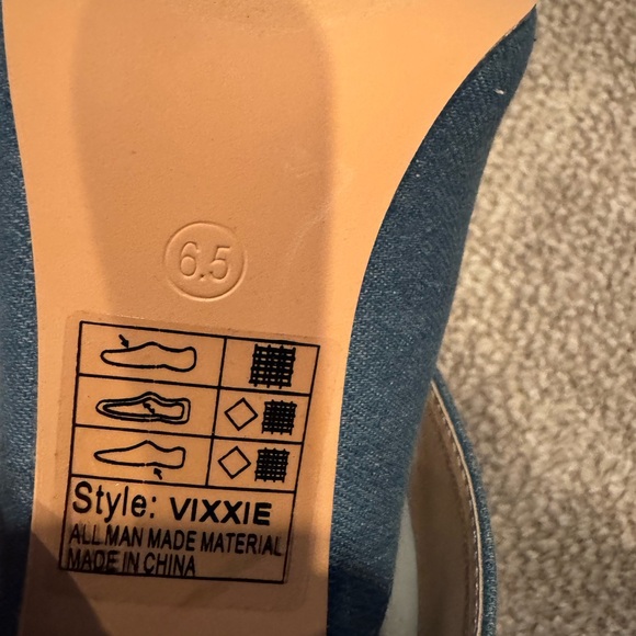 Blue Denim Women's Boots - Picture 4 of 4